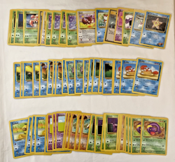 Bulk Lot 100+ Base Set - Fossil - Jungle Commons 1st Edition Pokemon Cards (01) - Image 4
