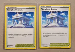 2x Temple of Sinnoh 155/189 Pokemon card Astral Radiance uncommon NM - Image 1