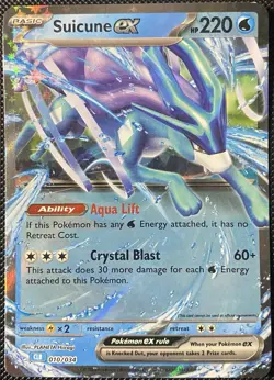 Suicune ex 010/034 Trading Card Game Classic Holo - Pokemon Card - Image 1