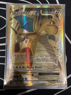 Pokemon Card Dragonite EX 106/108 Evolutions 2016 Full Art Holo Gold - Image 4