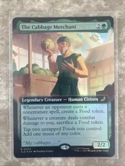 MTG - The Cabbage Merchant - FOIL Extended Art #203 Avatar NM - Image 1
