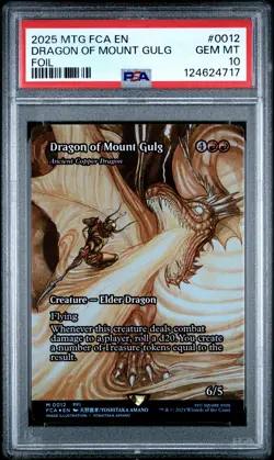 2025 MTG FINAL FANTASY: THROUGH THE AGES FOIL #0012 DRAGON OF MOUNT GULG PSA 10 - Image 1