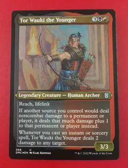1x Tor Wauki the Younger | FOIL-ETCHED | Dominaria United Commander | MTG Magic - Image 1