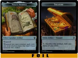 1x MTG - VOLO'S JOURNAL \ TREASURE TOKEN - FOIL - CLB: Baldur's Gate - Image 1