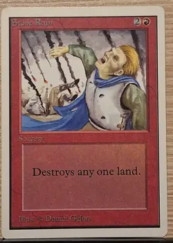 Stone Rain Unlimited Edition MTG LP Lightly Played - Image 1