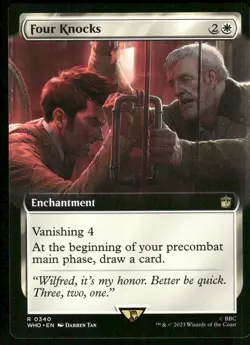 1x Four Knocks (Extended Art) - Universes Beyond: Doctor Who NM - MTG - Image 1