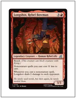 1x Longshot, Rebel Bowman, 0120, Avatar Eternal Legal Jumpstart, Magic MTG NM - Image 1