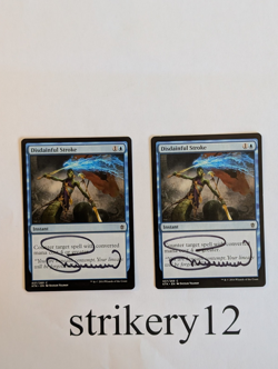 2x Disdainful Stroke - Khans of Tarkir - Signed by Artist Svetlin Velinov - Image 1
