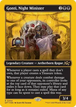 Gonti, Night Minister (First-Place Foil) #450 MTG Aetherdrift NM X1 - Image 1