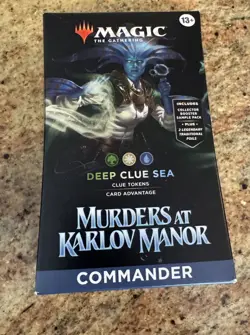Magic The Gathering Murders at Karlov Manor Commander Deck Deep Clue Sea New - Image 1