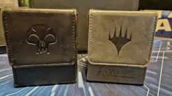 UltraPro Vintage Magic the Gathering Deck Boxes -Swamp/Black + Grey/Plansewalker - Image 1