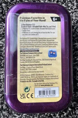 Pokemon Trading Card Game Scarlet & Violet-Shrouded Fable Mini Tin (Zoroark) - Image 2