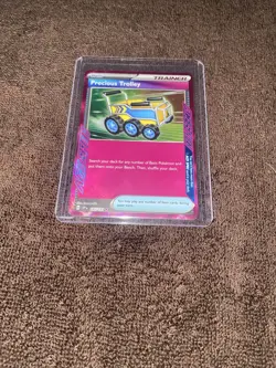 Pokemon TCG SV08 Surging Sparks Precious Trolley 185/191 Ace Spec Holo Card - Image 1