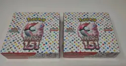 Lot Of 2 Pokemon Scarlet & Violet 151 Japanese Booster Box Sealed 20 Packs Each - Image 1