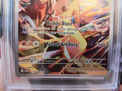 2025 Pokemon Destined Rivals Illustration Rare Holo Ethans Typhlosion #190 PSA 9 - Image 4