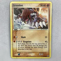 Pokemon Groudon- Regular Rare - 14/106 - 2005 Emerald - Lightly Played - Image 1