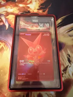 POKEMON Scarlet & Violet: Black Bolt - VICTINI #171 Black White Rare TAG 10 - Image 1