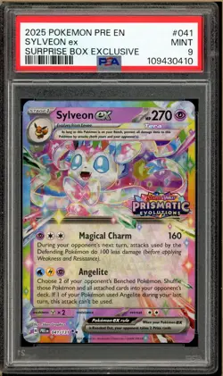 Pokemon - Sylveon EX Prismatic Evolutions Surprise Box #041 PSA 9 - Image 1