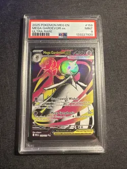 Pokemon Psa 9 Mega Gardevoir ex 159/132 Me01: Mega Evolution Holo - Image 1