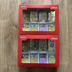 Pokemon Scarlet And Violet 151 Mini Tins 4 Pack Sams Club Lot of 2 New - Image 1
