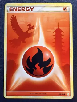 Fire Energy 116/123 Pokemon 2010 HeartGold & SoulSilver Regular LP - Image 1