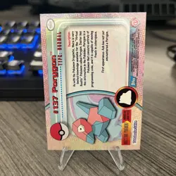 2000 Topps Pokemon Series 3 Silver Foil #137 Porygon TV Animation Blue Logo - Image 2