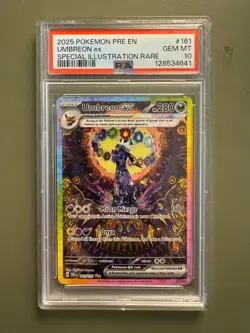 2025 POKEMON PRE EN-PRISMATIC EVOLUTIONS | SIR UMBREON EX #161 GEM MT PSA 10 - Image 1