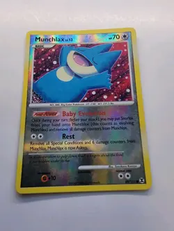 Pokemon TCG Munchlax 69/111 Common Reverse Foil Rising Rivals Moderate Play - Image 2