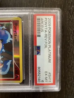 2009 Pokemon Platinum Ponyta Rev Foil Arceus 6 Graded - Image 3