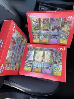 Pokemon 4 Mini Tins + 4 Promo Cards Bundle - 151 SAMS CLUB EXCLUSIVE LOT OF 3 - Image 1