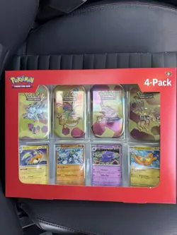 Pokemon 4 Mini Tins + 4 Promo Cards Bundle - 151 SAMS CLUB EXCLUSIVE LOT OF 3 - Image 2
