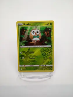 Rowlet #9/149 SM Base Set Reverse Holo Common - Pokemon TCG Card - Image 1