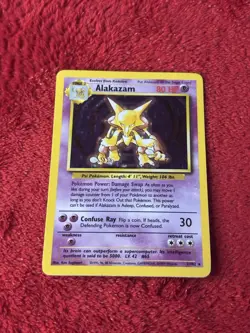 Alakazam 001/102 Base Set Holo Wotc Pokemon Card 1999 Played - Image 5