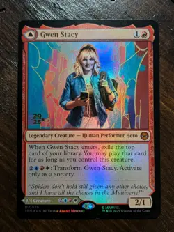 Gwen Stacy Marvel's Spider-Man Foil 2025 Promo Card MTG - Image 1