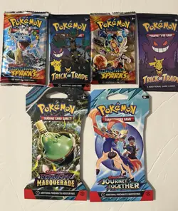 Mixed Lot Of 6 Unopened Pokemon Cards !! - Image 1