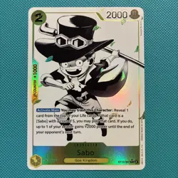 Sabo ST13-007 Parallel The Three Brothers One Piece Card ENGLISH - Image 1
