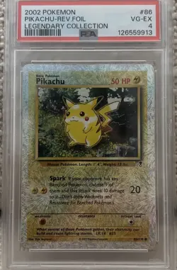 PSA 4 Pikachu Legendary Collection Reverse Holo Pokemon Card 86/110 - Image 1