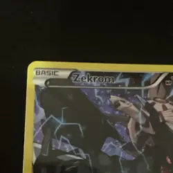 Zekrom XY76 Black Star Promo Full Art Holo Pokemon Card LP - Image 2