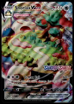 Snorlax VMAX 142/202 JUMBO OVERSIZED Sword & Shield Pokemon Card - Image 1