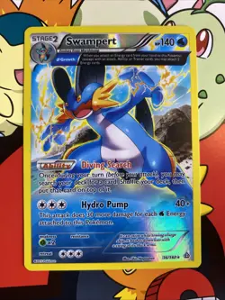 Pokemon TCG Swampert Alpha Holo Card 36/160 Rare 2015 Primal Clash Series LP/NM - Image 1