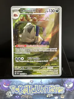 Pokemon Card Mabosstiff 218/198 Scarlet & Violet Base Set Illustration Rare NM - Image 1