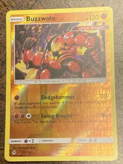 Buzzwole 77/131 Forbidden Light Rare Reverse Holo Pokemon Card - Image 1