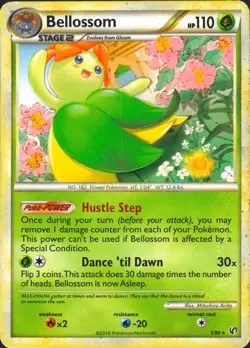 Bellossom 1/90 Rare Undaunted Pokemon Card MP/HP - Image 1
