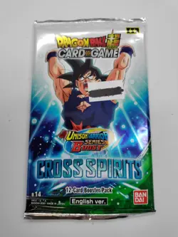 Dragon Ball Super Card Game TCG Cross Spirits x 1 Booster Pack Bandai Sealed - Image 2