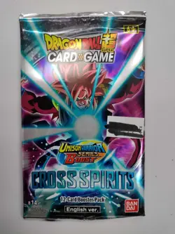 Dragon Ball Super Card Game TCG Cross Spirits x 1 Booster Pack Bandai Sealed - Image 3