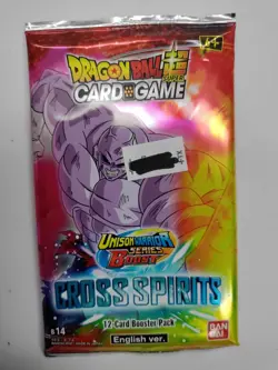 Dragon Ball Super Card Game TCG Cross Spirits x 1 Booster Pack Bandai Sealed - Image 4