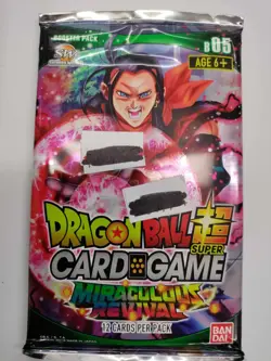 Dragon Ball Super Card Game TCG Miraculous Revival x1 Booster Pack Bandai Sealed - Image 4