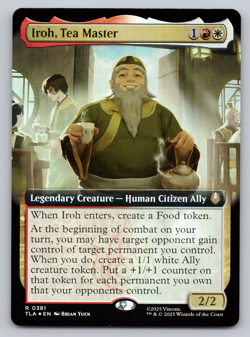 Iroh, Tea Master FOIL Extended Art- MTG Avatar: The Last Airbender TLA - Image 1