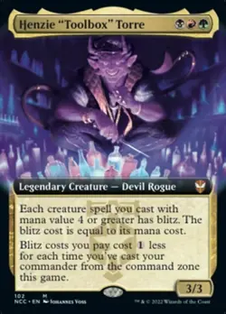 MTG Henzie "Toolbox" Torre Extended Art Foil Streets of New Capenna NM - Image 1