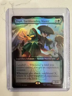 MTG Avatar Toph Earthbending Master Extended Art Eternal-Legal Mythic Foil - Image 3